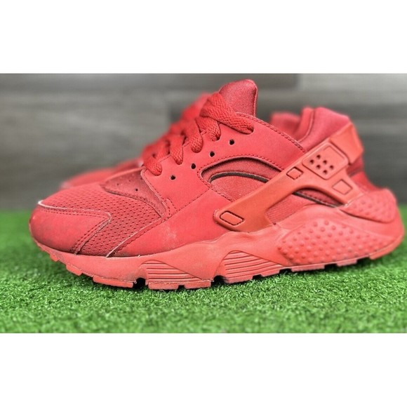 NIKE HUARACHE RUN 654275 600 RED Size 5.5y GS Womens size 7 - Picture 1 of 7